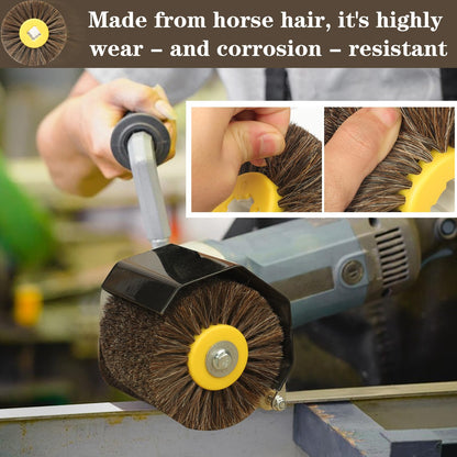 Shinboc 4.7 x 4 Inch Surface Conditioning Tool, 60 Grit Nylon Drawing Wheel