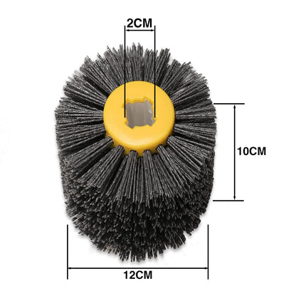 Shinboc 4.7 x 4 Inch Surface Conditioning Tool, 60 Grit Nylon Drawing Wheel