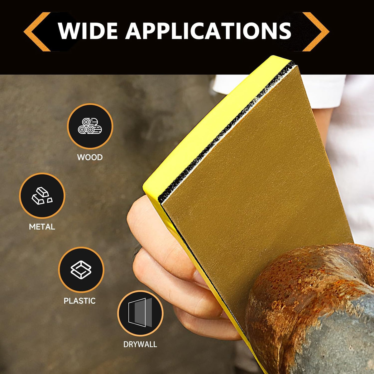 Shinboc Sandpaper Roll 220 Grit, Hook ＆ Loop Sand Paper 2-3/4 Inch x 13 Yd