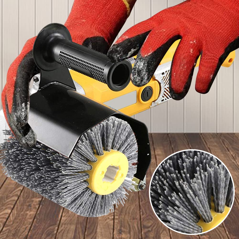 Shinboc 4.7 x 4 Inch Surface Conditioning Tool, 60 Grit Nylon Drawing Wheel