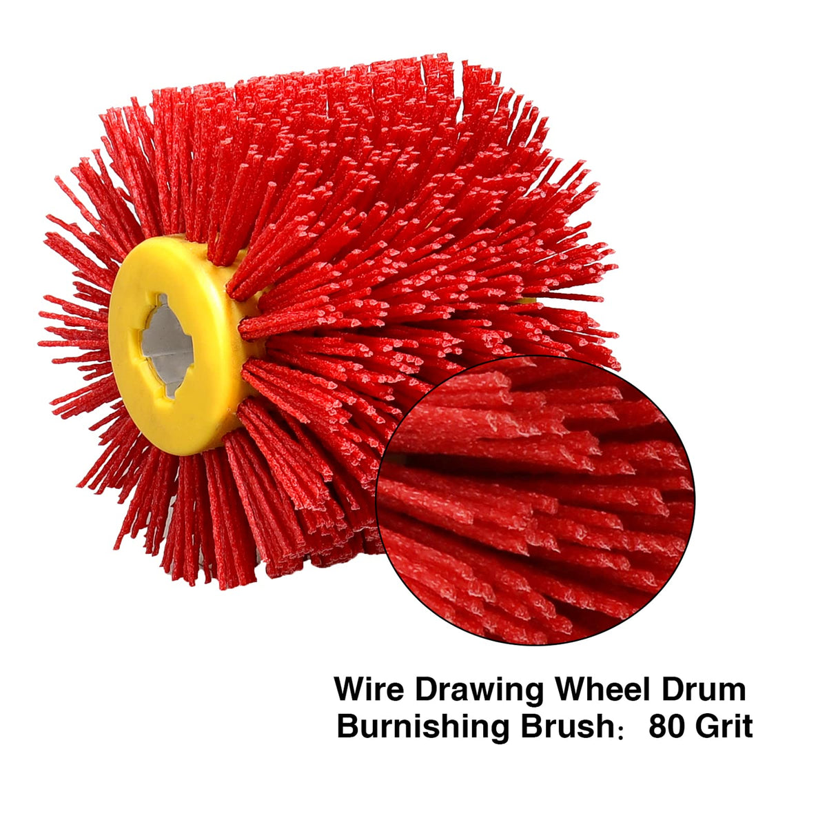 Shinboc 4.7 x 4 Inch Surface Conditioning Tool, 60 Grit Nylon Drawing Wheel