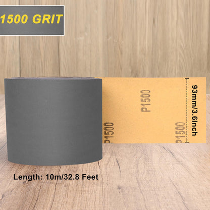 Sandpaper Roll 400 Grit, Wet Dry Sand Paper 3-2/3" Wide 11 Yard