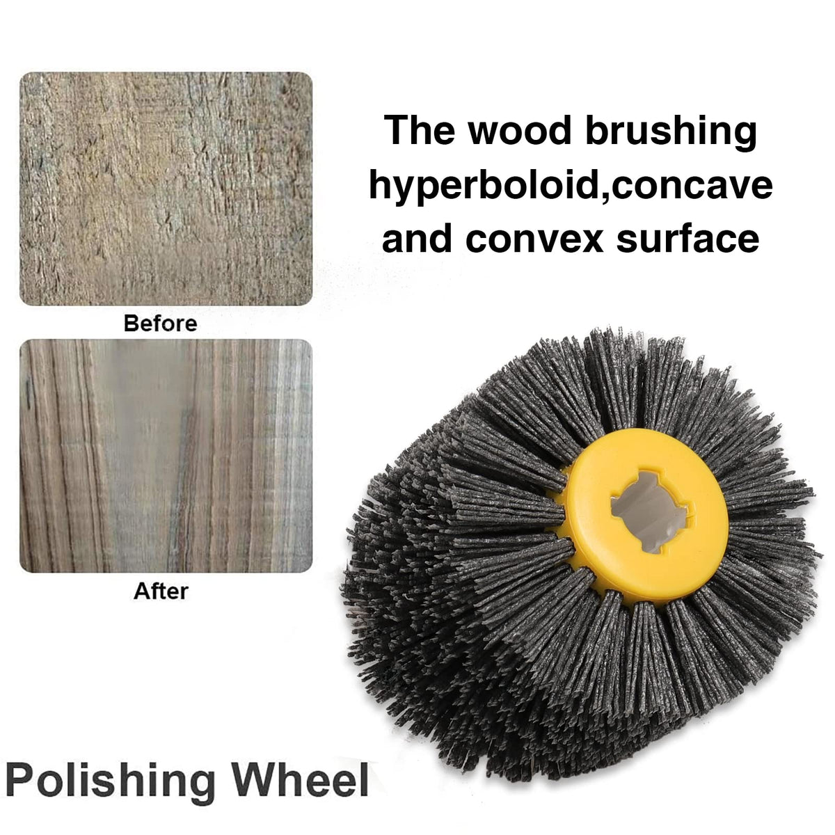 Shinboc 4.7 x 4 Inch Surface Conditioning Tool, 60 Grit Nylon Drawing Wheel