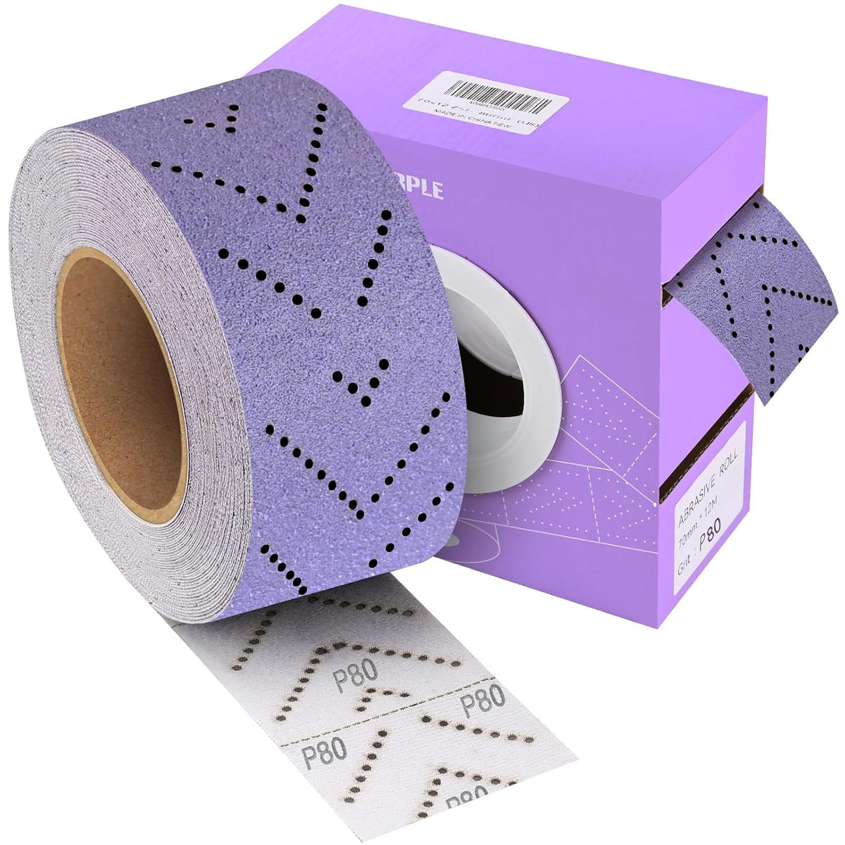 Purple Ceramic Sandpaper Roll 80 Grit 2-3/4" x 13 Yard