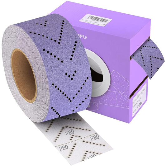 Purple Ceramic Sandpaper Roll 80 Grit 2-3/4" x 13 Yard