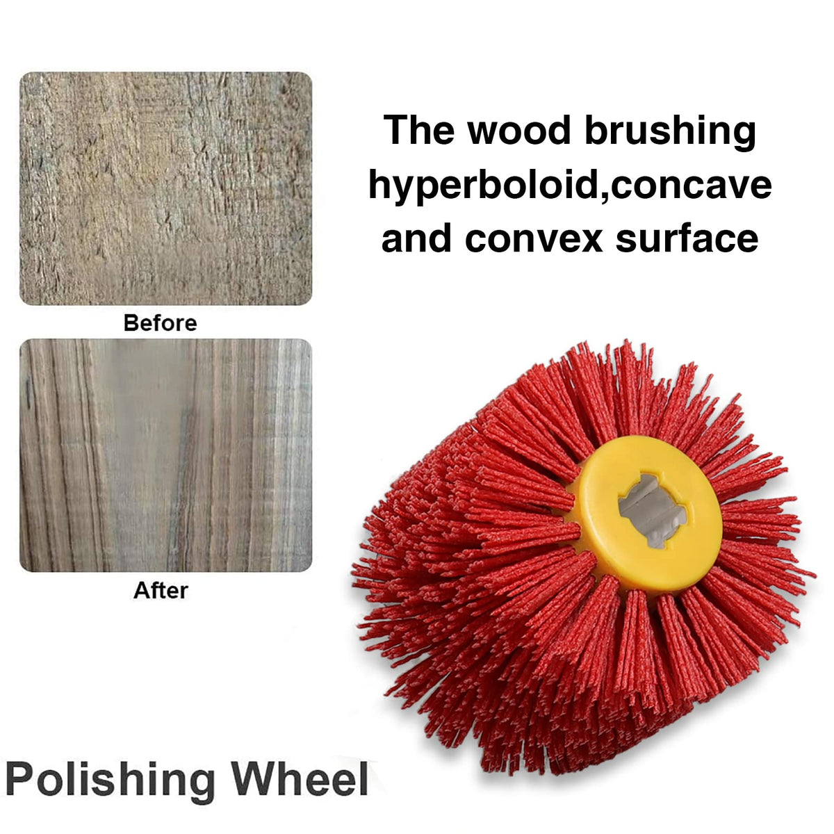 Shinboc 4.7 x 4 Inch Surface Conditioning Tool, 60 Grit Nylon Drawing Wheel