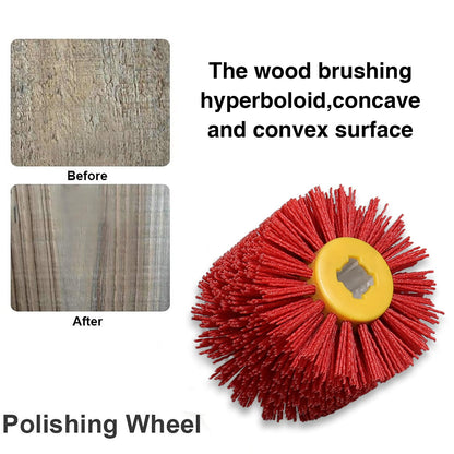 Shinboc 4.7 x 4 Inch Surface Conditioning Tool, 60 Grit Nylon Drawing Wheel