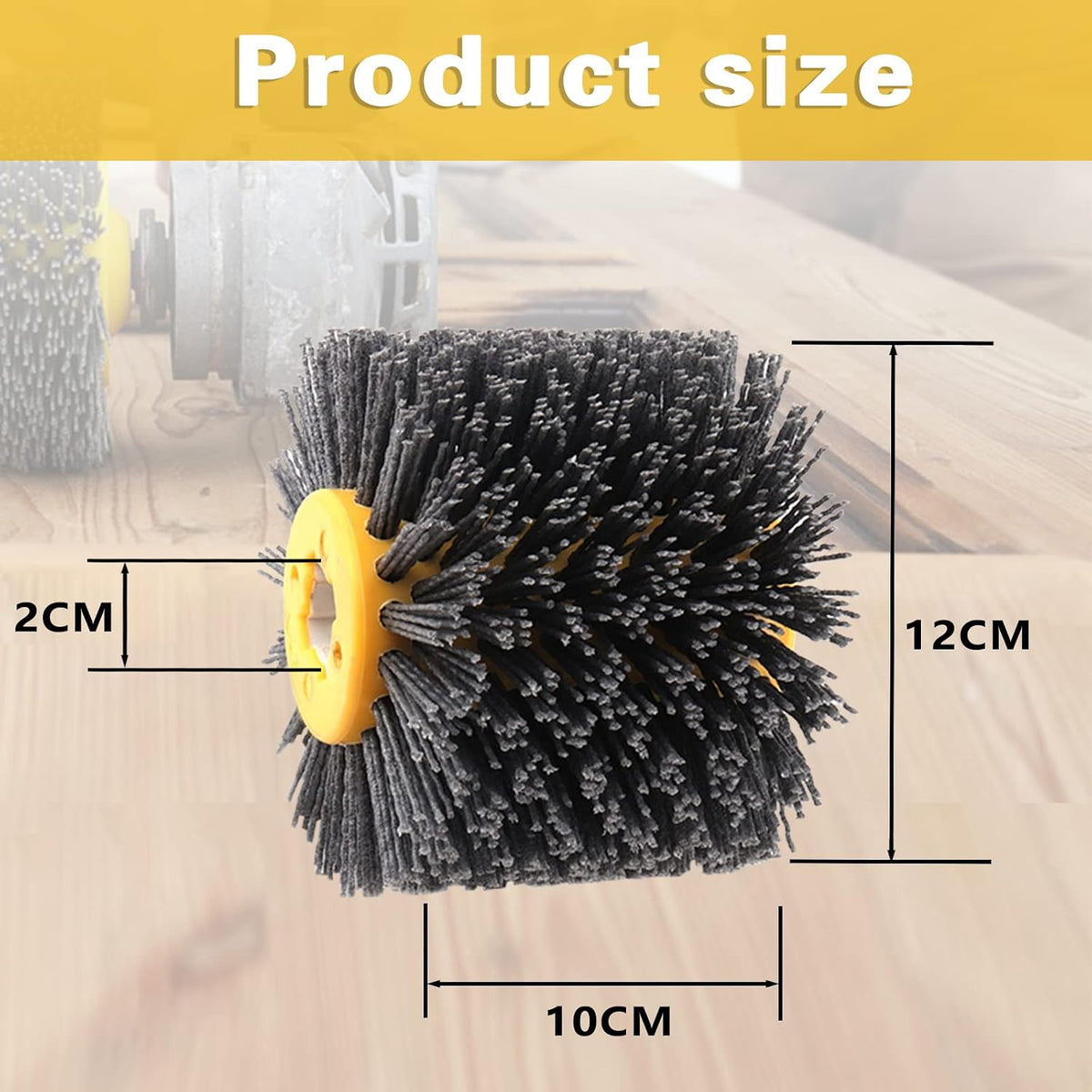 Shinboc 4.7 x 4 Inch Surface Conditioning Tool, 60 Grit Nylon Drawing Wheel