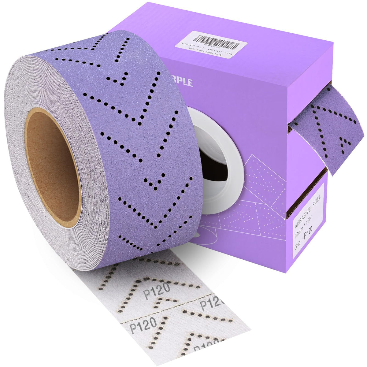 Purple Ceramic Sandpaper Roll 80 Grit 2-3/4" x 13 Yard