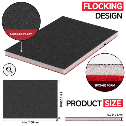 Shinboc 20 PCS Sanding Sponge, 180-3000 Grit Sand Paper Assortment Pack
