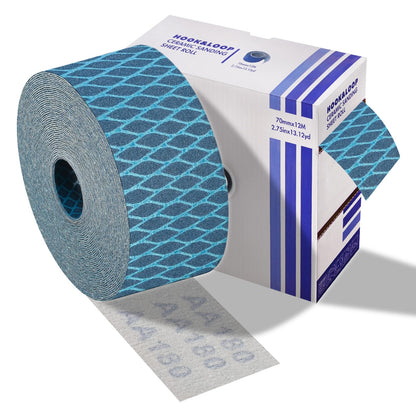 5 Pack Hook and Loop Longboard Sandpaper Rolls, 2-3/4" x 5 Yards