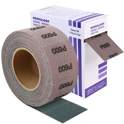 2-3/4" 120 Grit Ceramic Mesh Sandpaper Roll for Sanding Block