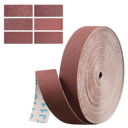 Emery Cloth Roll, 1 Inch x 20 Feet Heavy Duty Sandpaper, 6 Rolls