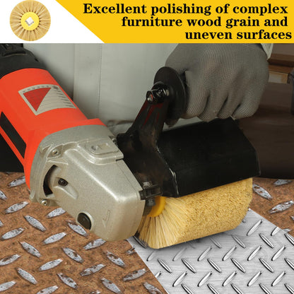 Shinboc 4.7 x 4 Inch Surface Conditioning Tool, 60 Grit Nylon Drawing Wheel