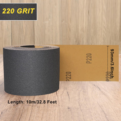 Sandpaper Roll 400 Grit, Wet Dry Sand Paper 3-2/3" Wide 11 Yard