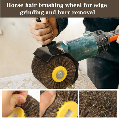 Shinboc 4.7 x 4 Inch Surface Conditioning Tool, 60 Grit Nylon Drawing Wheel
