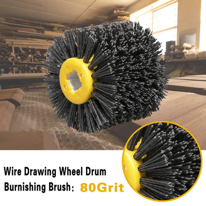 Shinboc 4.7 x 4 Inch Surface Conditioning Tool, 60 Grit Nylon Drawing Wheel