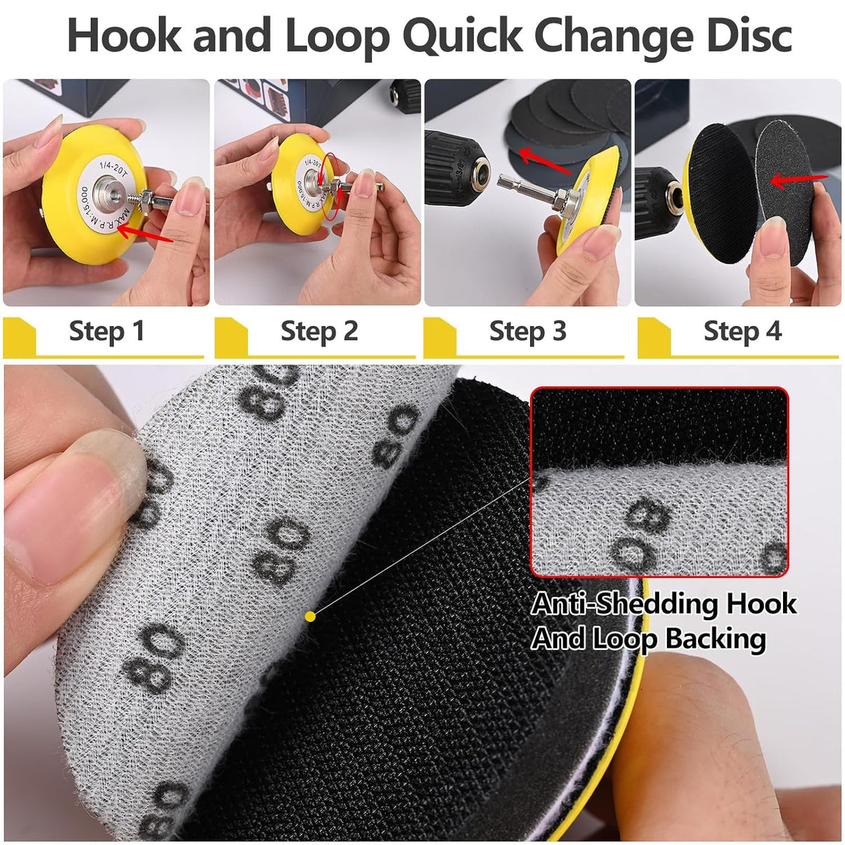 193 Pcs 3 Inch Sanding Discs, Headlight Restoration Polishing Kit