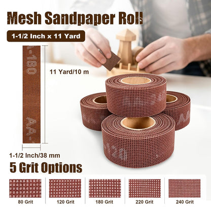 180 Grit Emery Cloth Roll for Copper Pipe Sanding 1-1/2 Inch