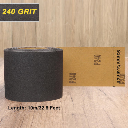 Sandpaper Roll 400 Grit, Wet Dry Sand Paper 3-2/3" Wide 11 Yard