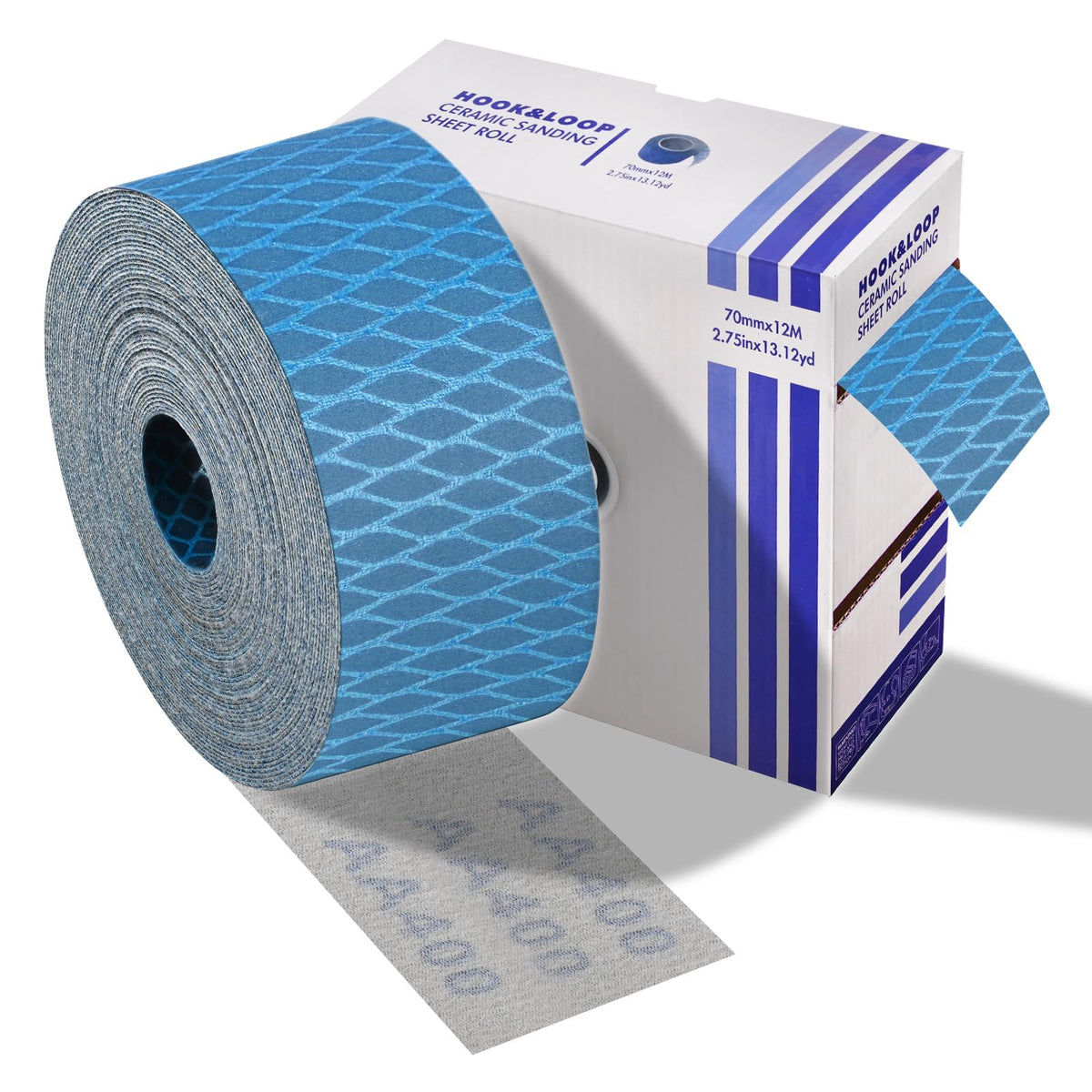 5 Pack Hook and Loop Longboard Sandpaper Rolls, 2-3/4" x 5 Yards