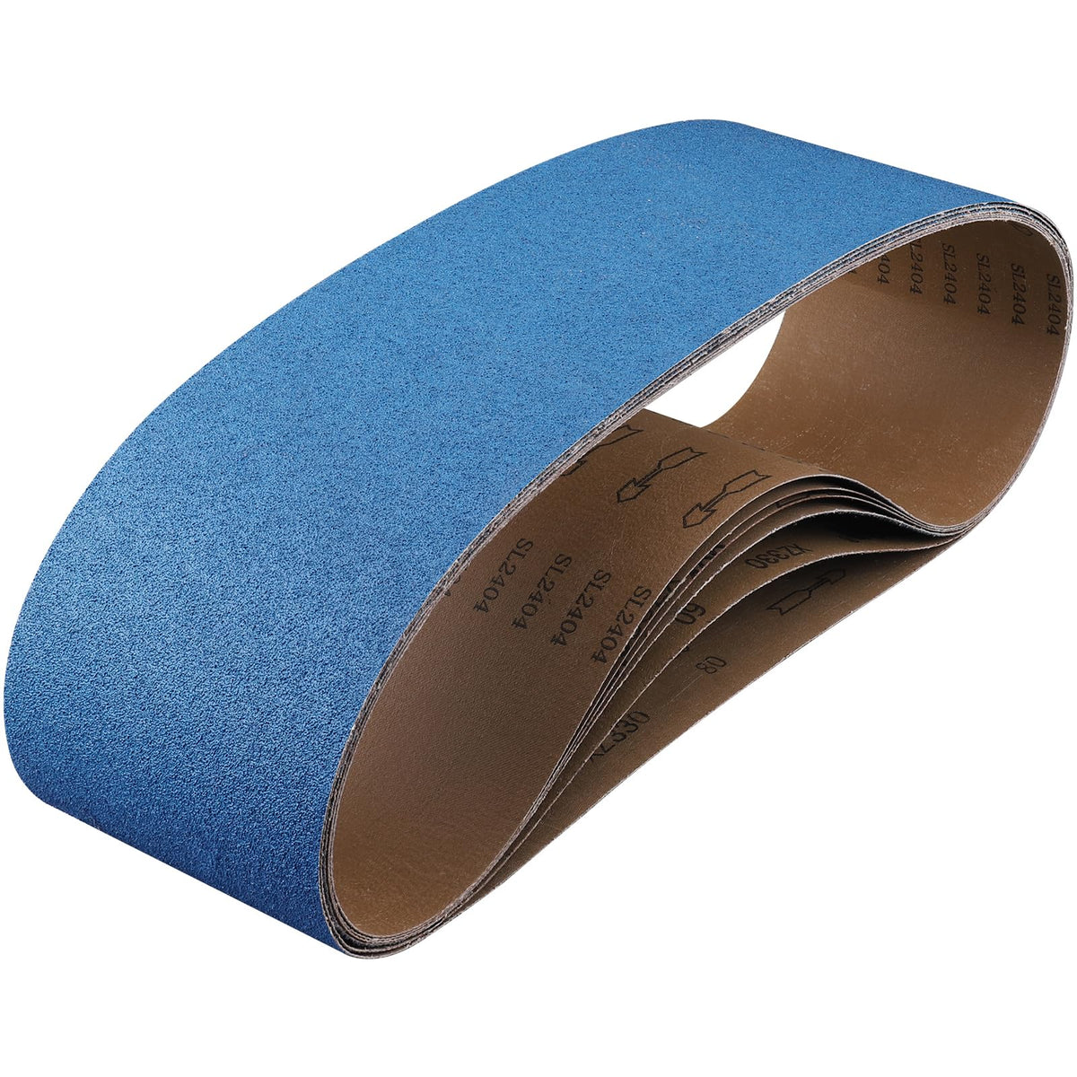 40-Piece Premium 1/2 x 18 Inch Zirconia Sanding Belts 40-400 Grit
