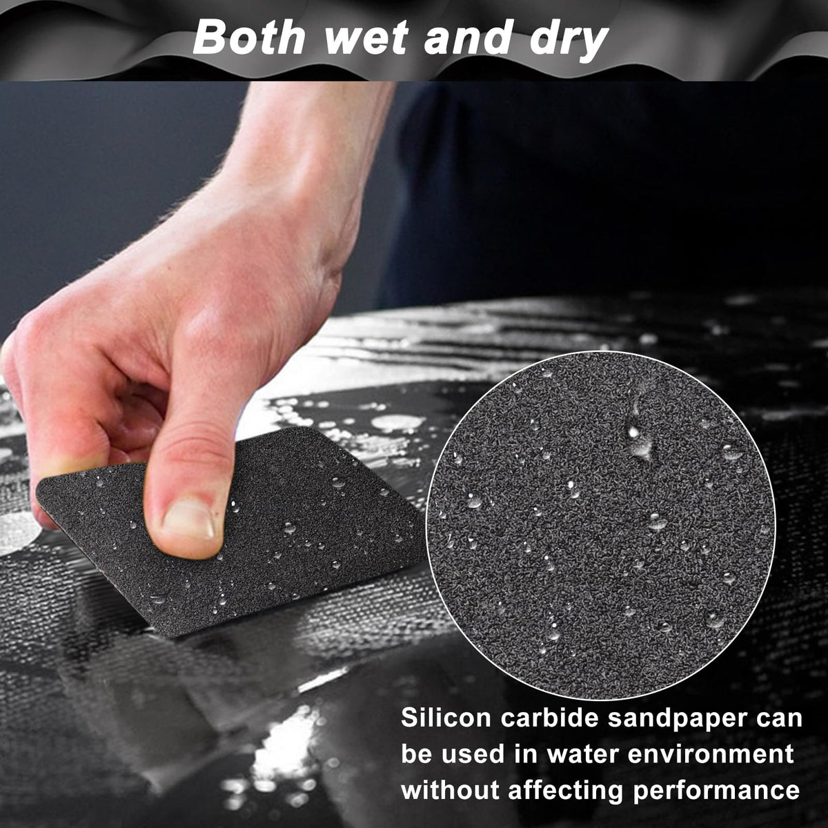 Sandpaper Roll 400 Grit, Wet Dry Sand Paper 3-2/3" Wide 11 Yard