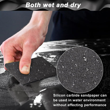 Sandpaper Roll 400 Grit, Wet Dry Sand Paper 3-2/3" Wide 11 Yard