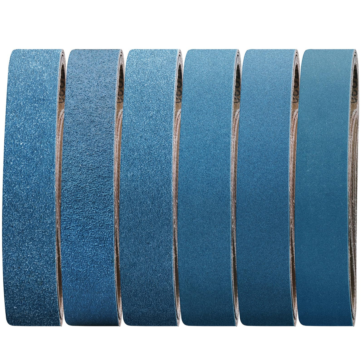 40-Piece Premium 1/2 x 18 Inch Zirconia Sanding Belts 40-400 Grit