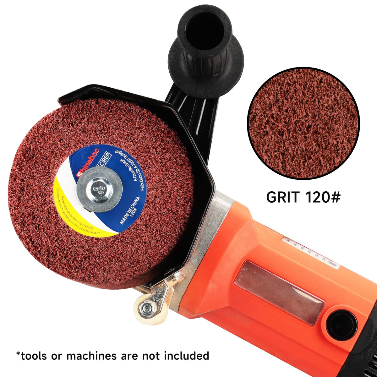 Shinboc 4.7 x 4 Inch Surface Conditioning Drum, 60 Grit Non-Woven Abrasive