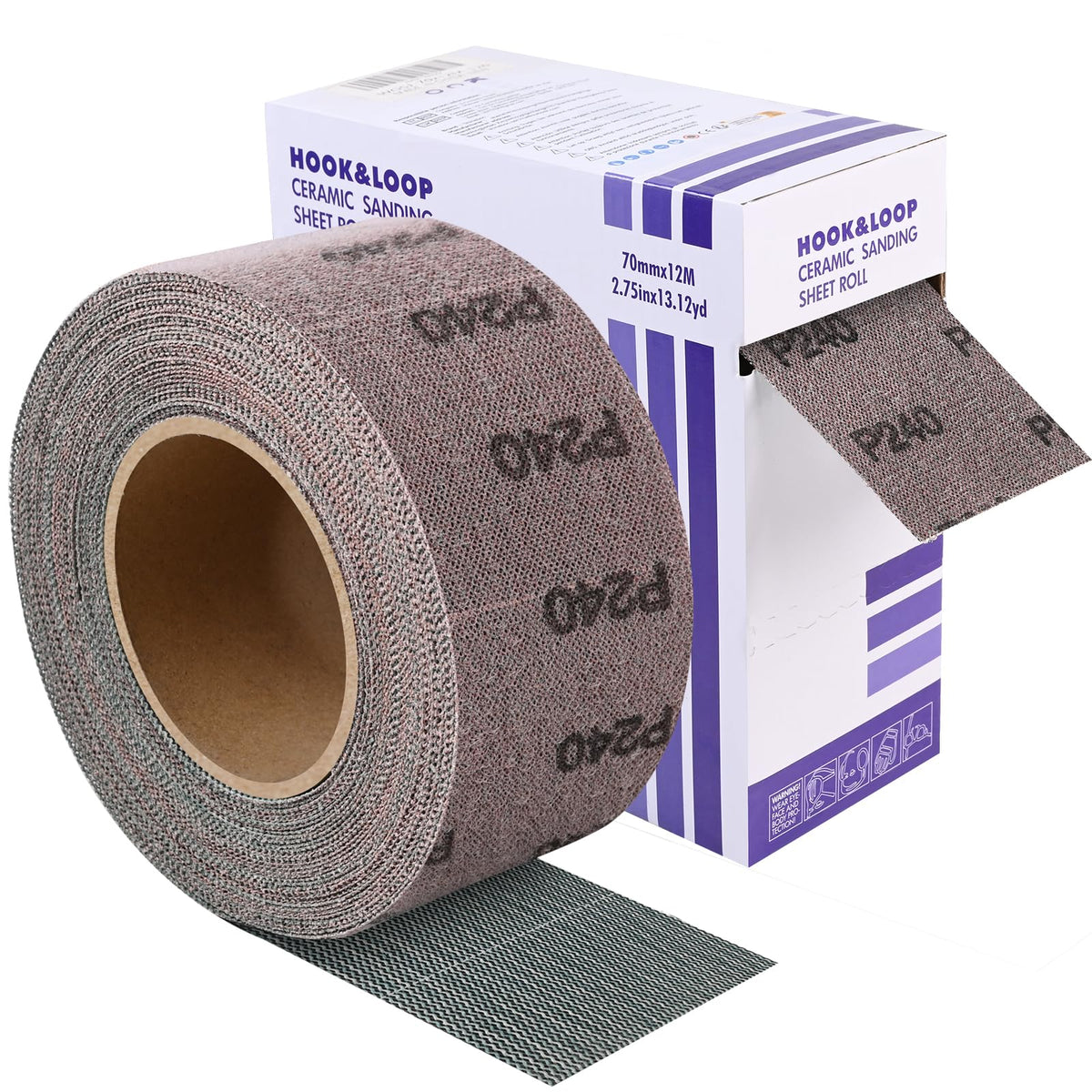 2-3/4" 120 Grit Ceramic Mesh Sandpaper Roll for Sanding Block