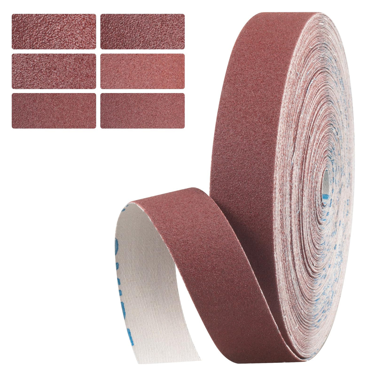 Emery Cloth Roll, 1 Inch x 20 Feet Heavy Duty Sandpaper, 6 Rolls