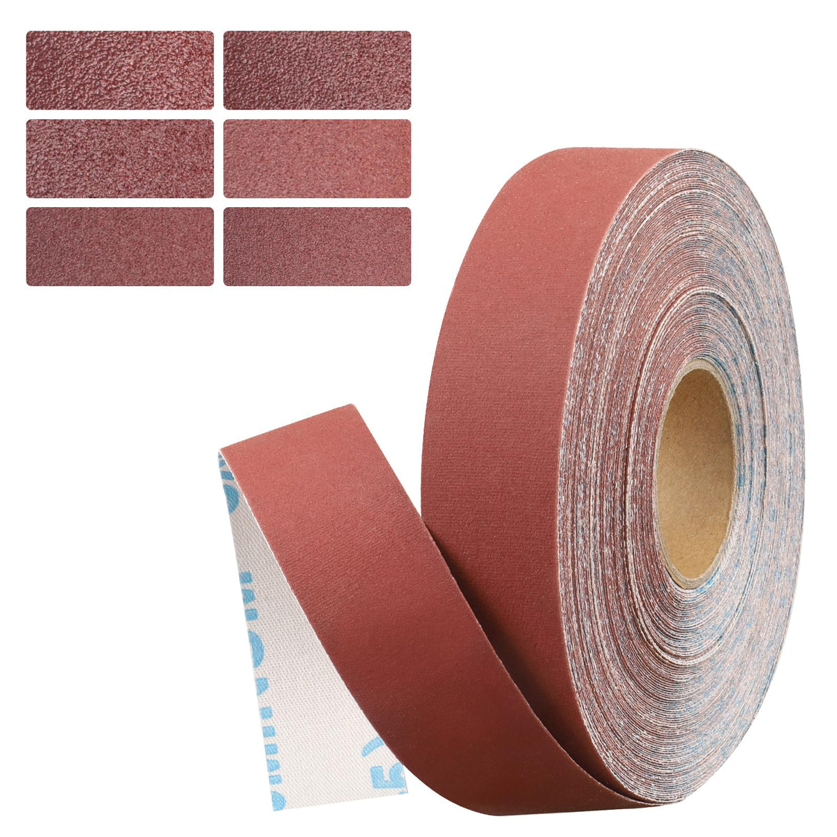 Emery Cloth Roll, 1 Inch x 20 Feet Heavy Duty Sandpaper, 6 Rolls