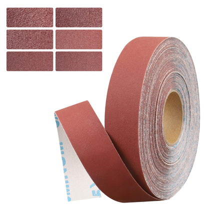 Emery Cloth Roll, 1 Inch x 20 Feet Heavy Duty Sandpaper, 6 Rolls