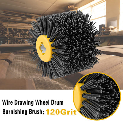 Shinboc 4.7 x 4 Inch Surface Conditioning Tool, 60 Grit Nylon Drawing Wheel