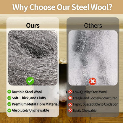 Steel Wool Mice Control, #1 Coarse, 3.1 inch x 13 ft, 4 Pack