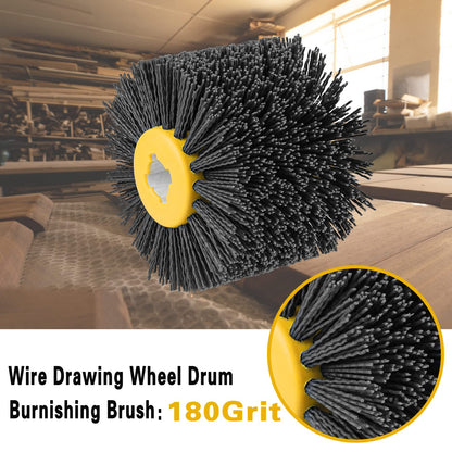 Shinboc 4.7 x 4 Inch Surface Conditioning Tool, 60 Grit Nylon Drawing Wheel