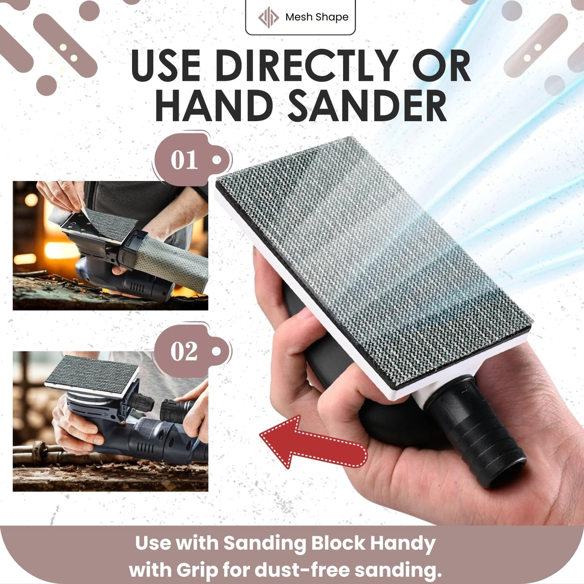 2-3/4" 120 Grit Ceramic Mesh Sandpaper Roll for Sanding Block
