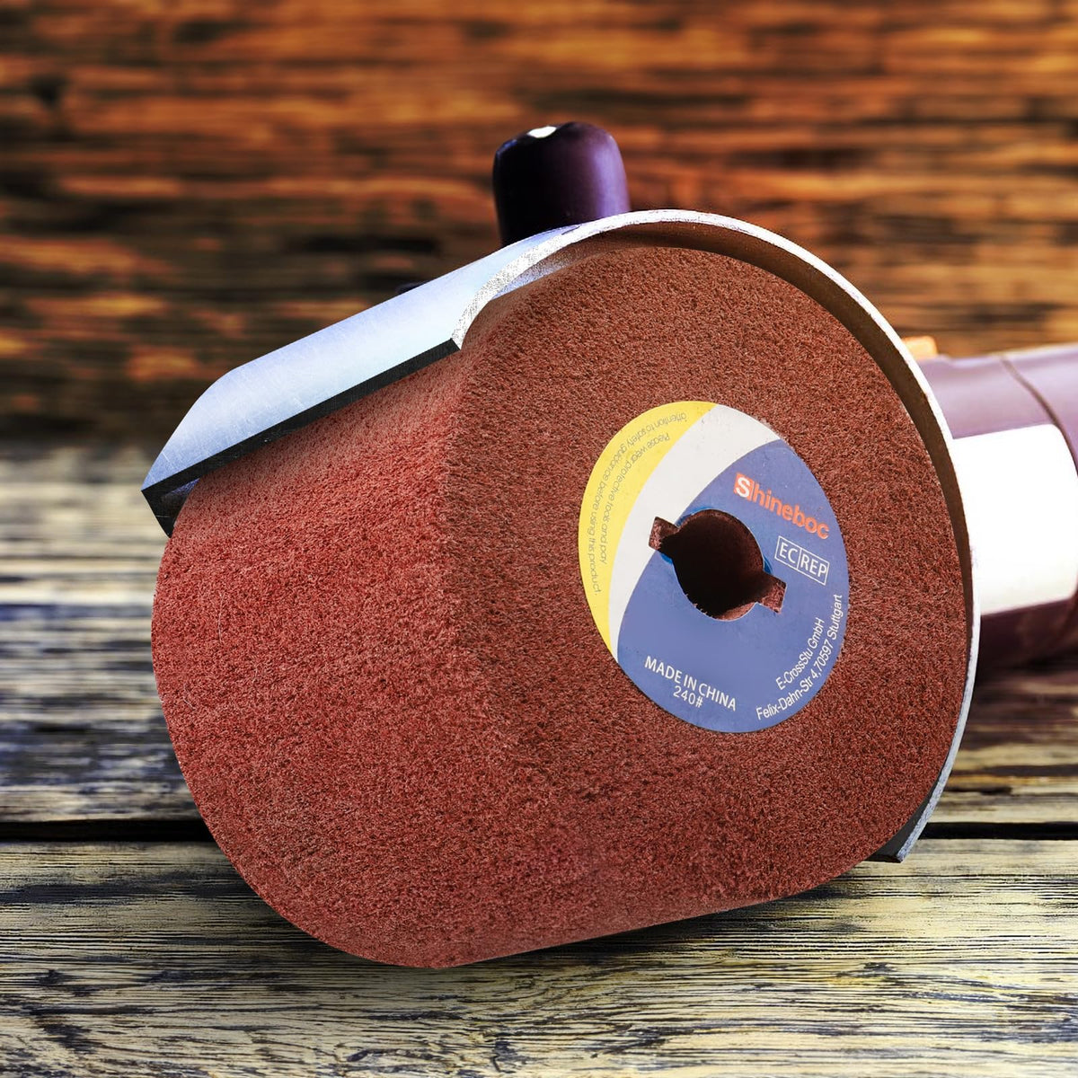 Shinboc 4.7 x 4 Inch Surface Conditioning Drum, 60 Grit Non-Woven Abrasive