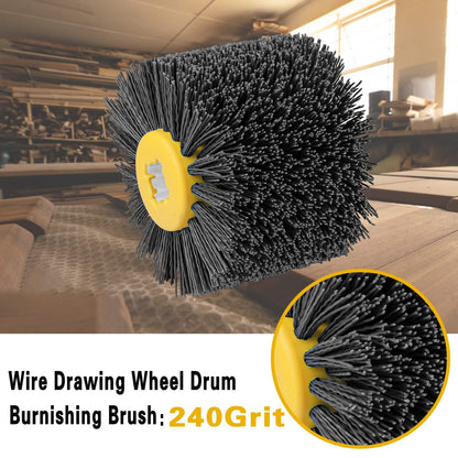 Shinboc 4.7 x 4 Inch Surface Conditioning Tool, 60 Grit Nylon Drawing Wheel