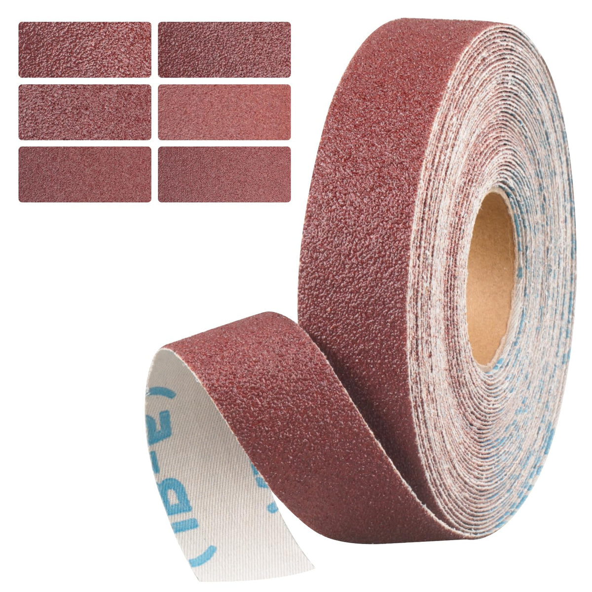 Emery Cloth Roll, 1 Inch x 20 Feet Heavy Duty Sandpaper, 6 Rolls