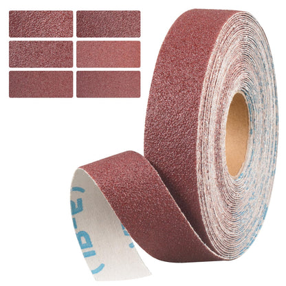 Emery Cloth Roll, 1 Inch x 20 Feet Heavy Duty Sandpaper, 6 Rolls