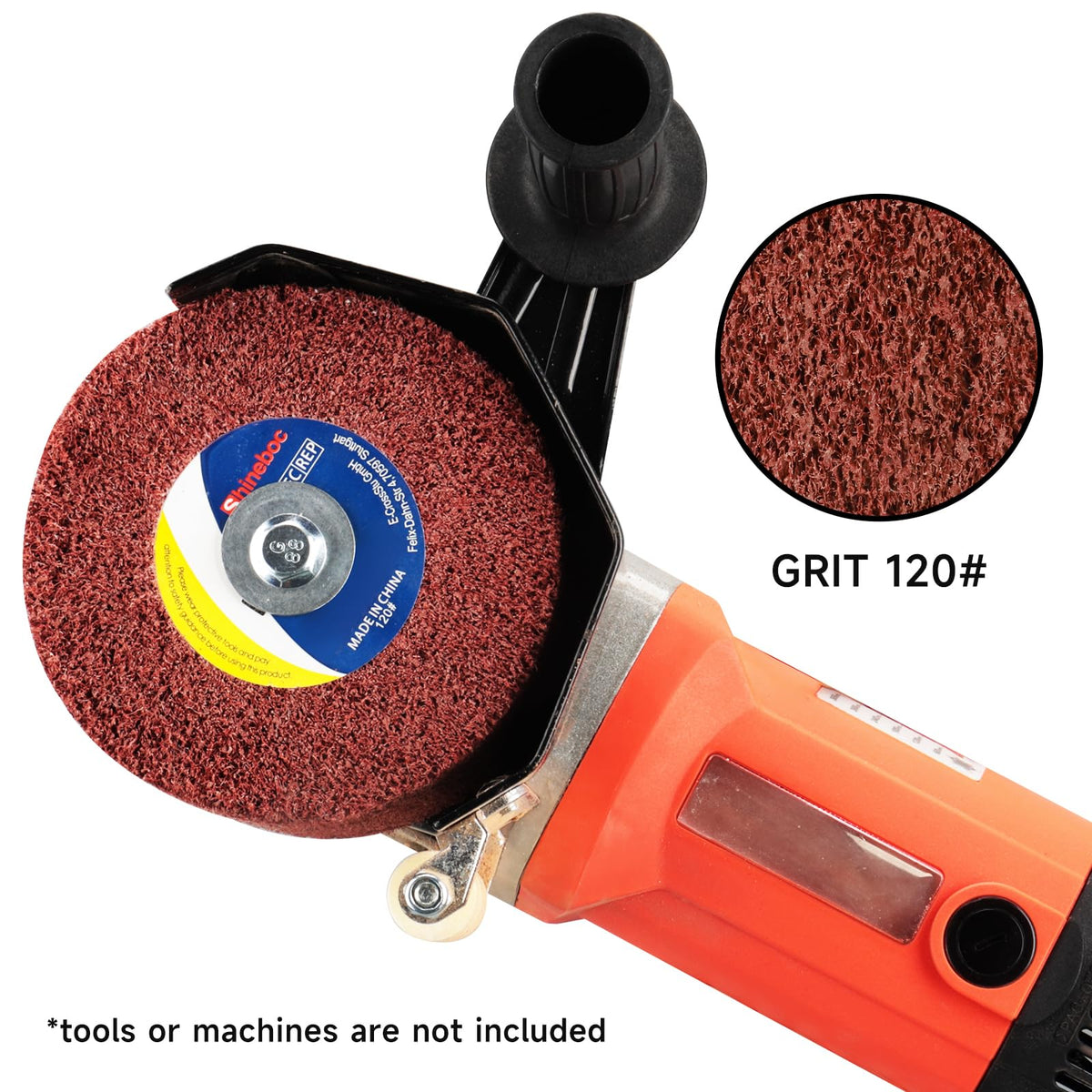 Shinboc 4.7 x 4 Inch Surface Conditioning Drum, 60 Grit Non-Woven Abrasive