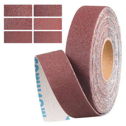 Emery Cloth Roll, 1 Inch x 20 Feet Heavy Duty Sandpaper, 6 Rolls