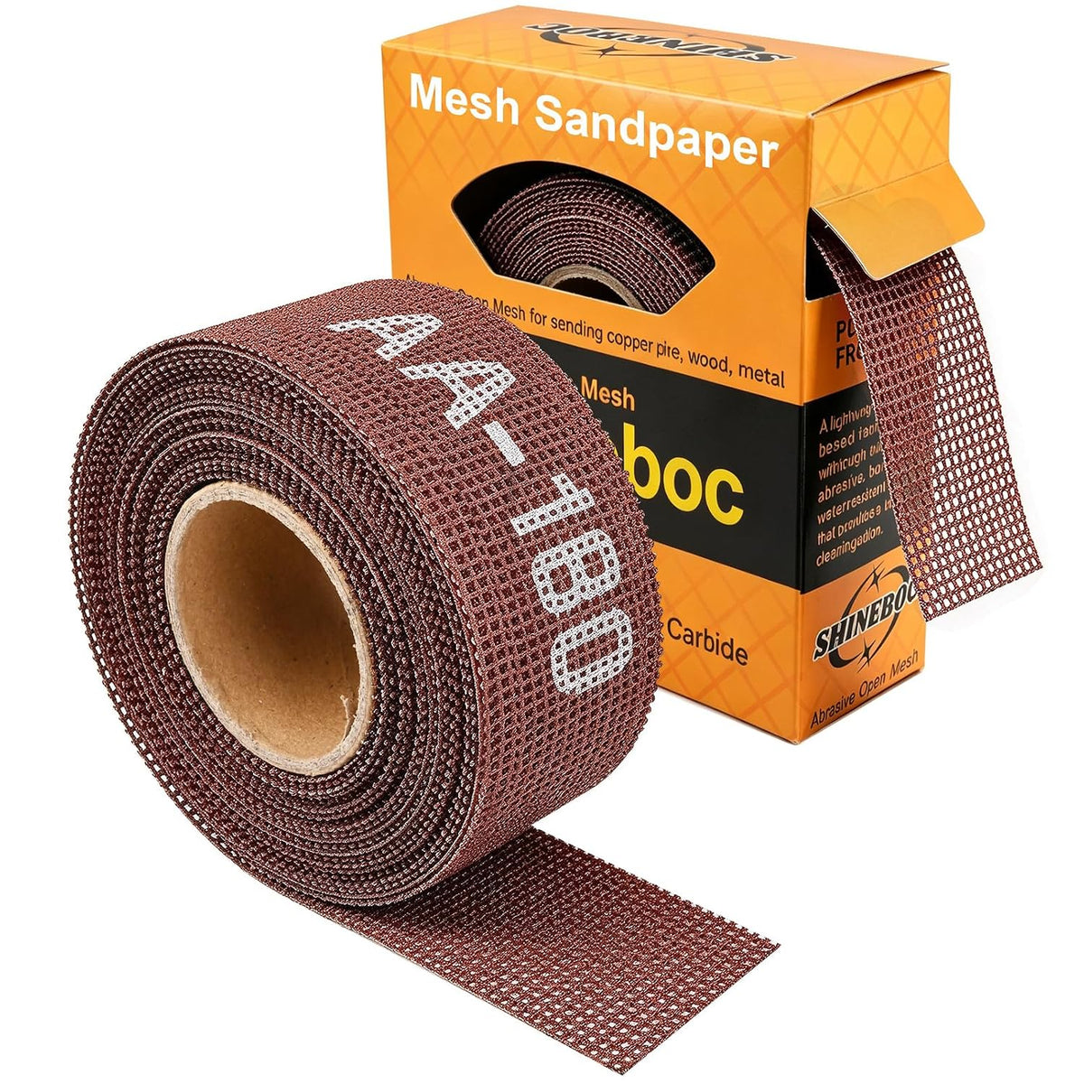 180 Grit Emery Cloth Roll for Copper Pipe Sanding 1-1/2 Inch