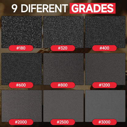 Shinboc 20 PCS Sanding Sponge, 180-3000 Grit Sand Paper Assortment Pack