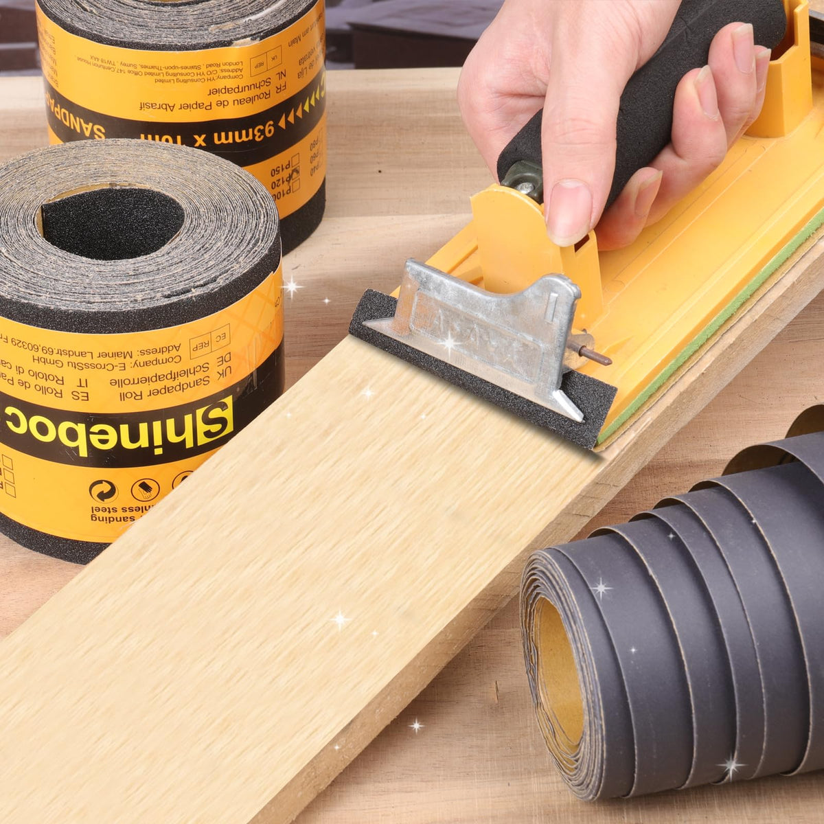 Sandpaper Roll 400 Grit, Wet Dry Sand Paper 3-2/3" Wide 11 Yard