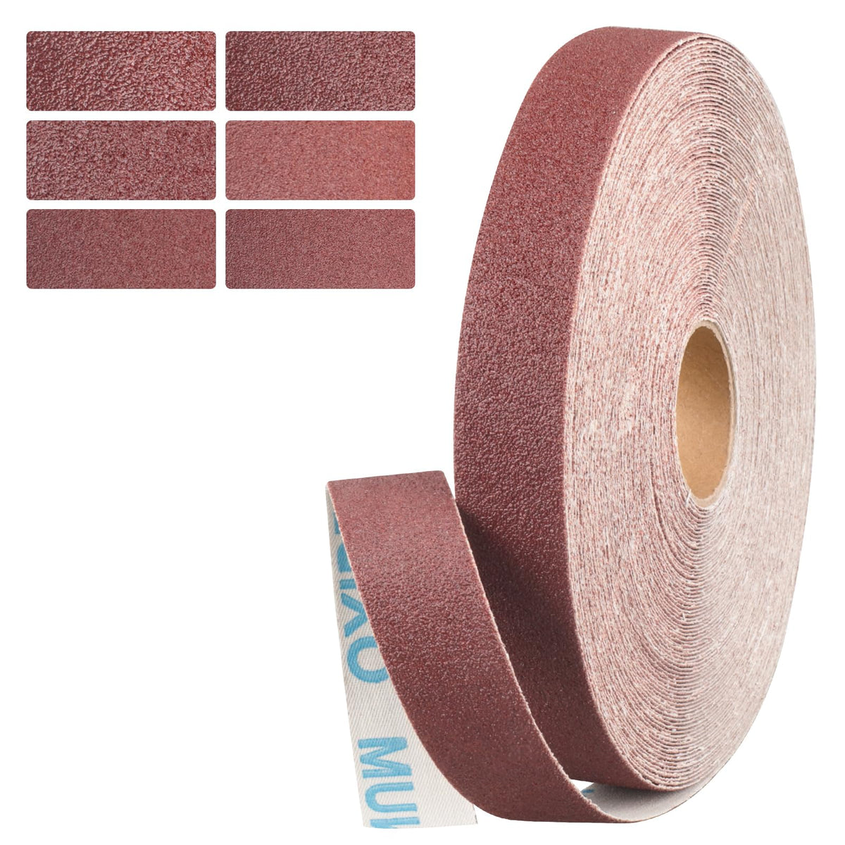Emery Cloth Roll, 1 Inch x 20 Feet Heavy Duty Sandpaper, 6 Rolls