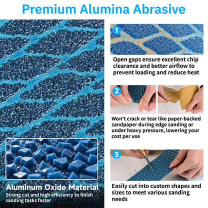5 Pack Hook and Loop Longboard Sandpaper Rolls, 2-3/4" x 5 Yards