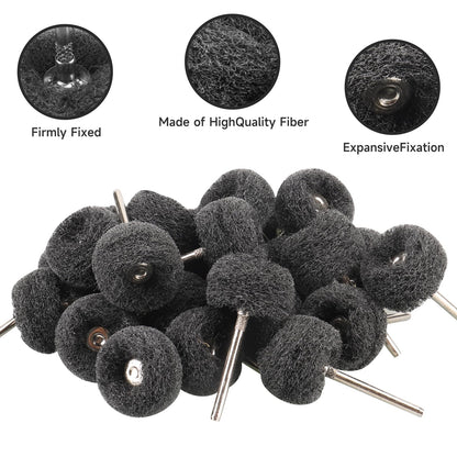 100 PCS Abrasive Buffing Wheel, 1 Inch Polishing Kit 80-600 Grit